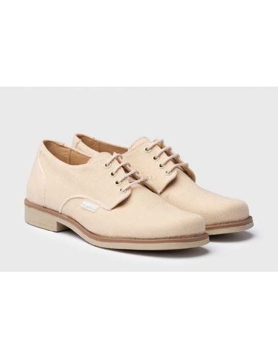 Blucher Niño Lino Angelitos Beige...