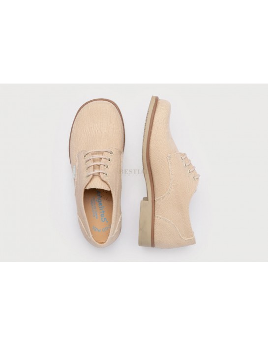 Blucher Niño Lino Angelitos Beige...