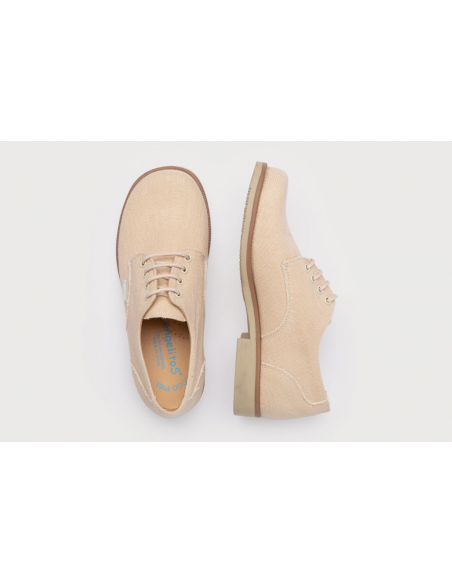 Blucher Niño Lino Angelitos Beige ANG-405B