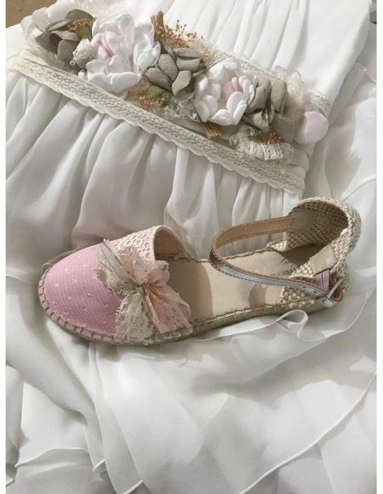 Esparteña Guantitos Mod 31.63 Rosa