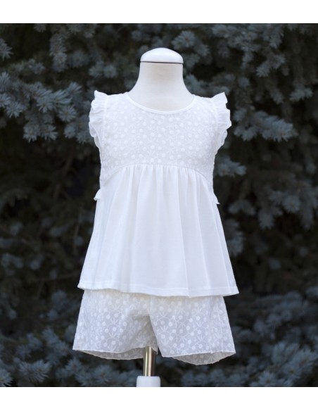 Pijama Niña Blanco Roto Ref-10 Mod 5362