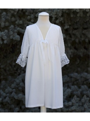 Bata Niña Blanco Roto...