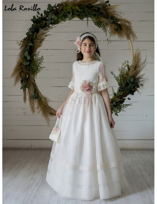 Vestido Comunión Lola Rosillo Mod Q425